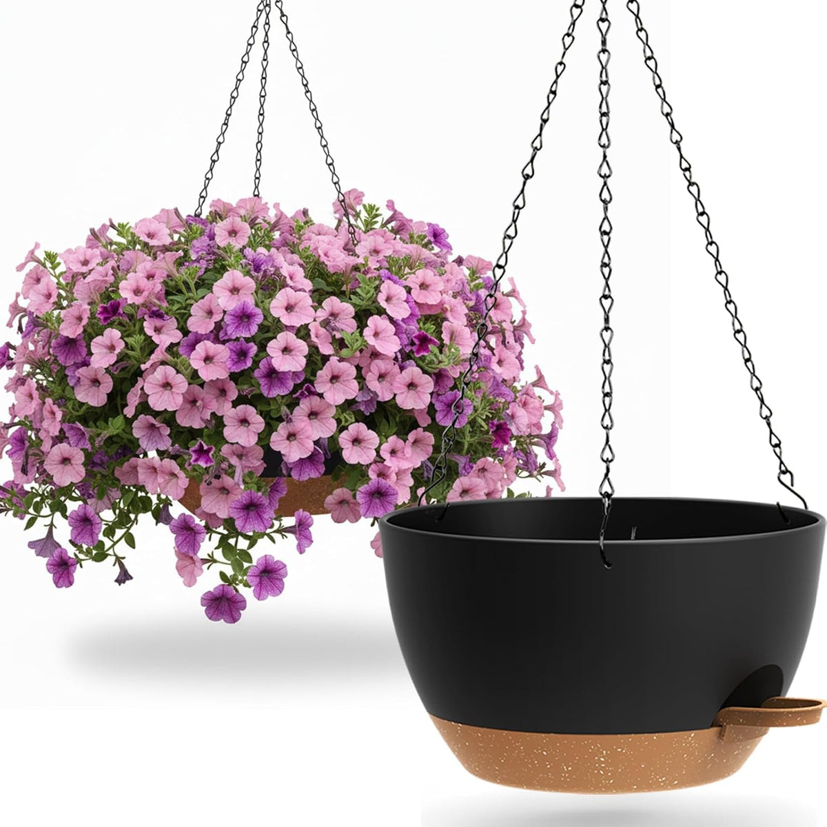 Self-Watering Hanging Planters, 2 Pack, 25 cm