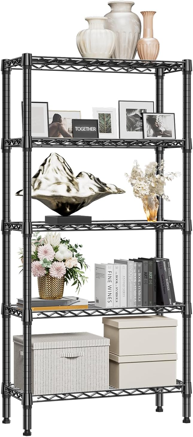 MZG Wire Storage Shelving Unit, 5 Tier