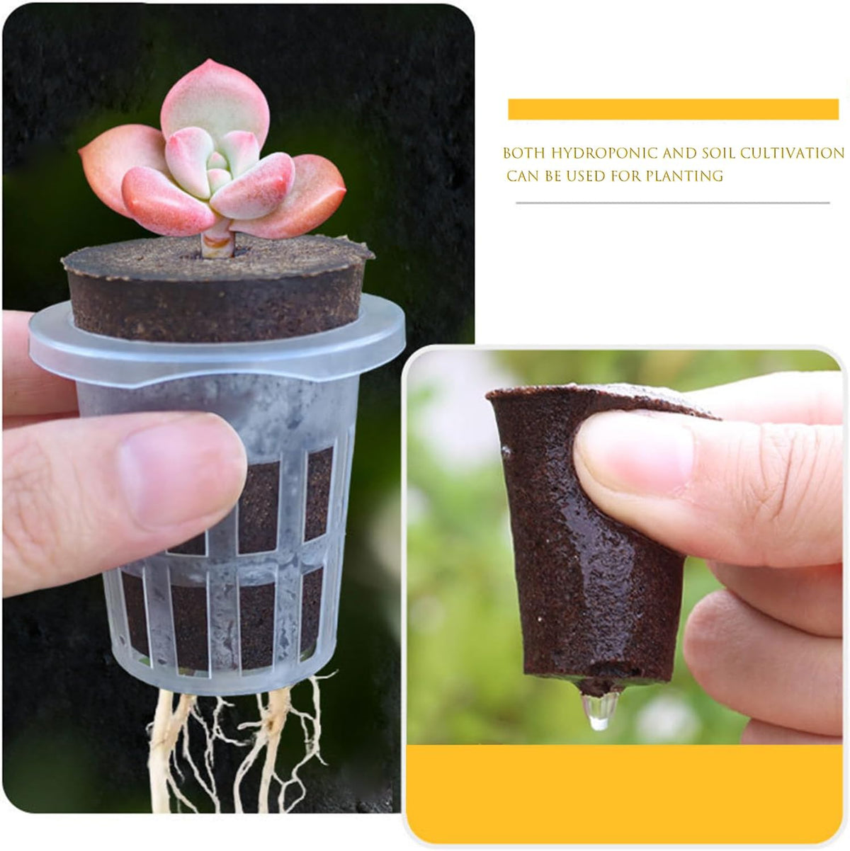 Hydroponic Seedling Pots, 20 Sets