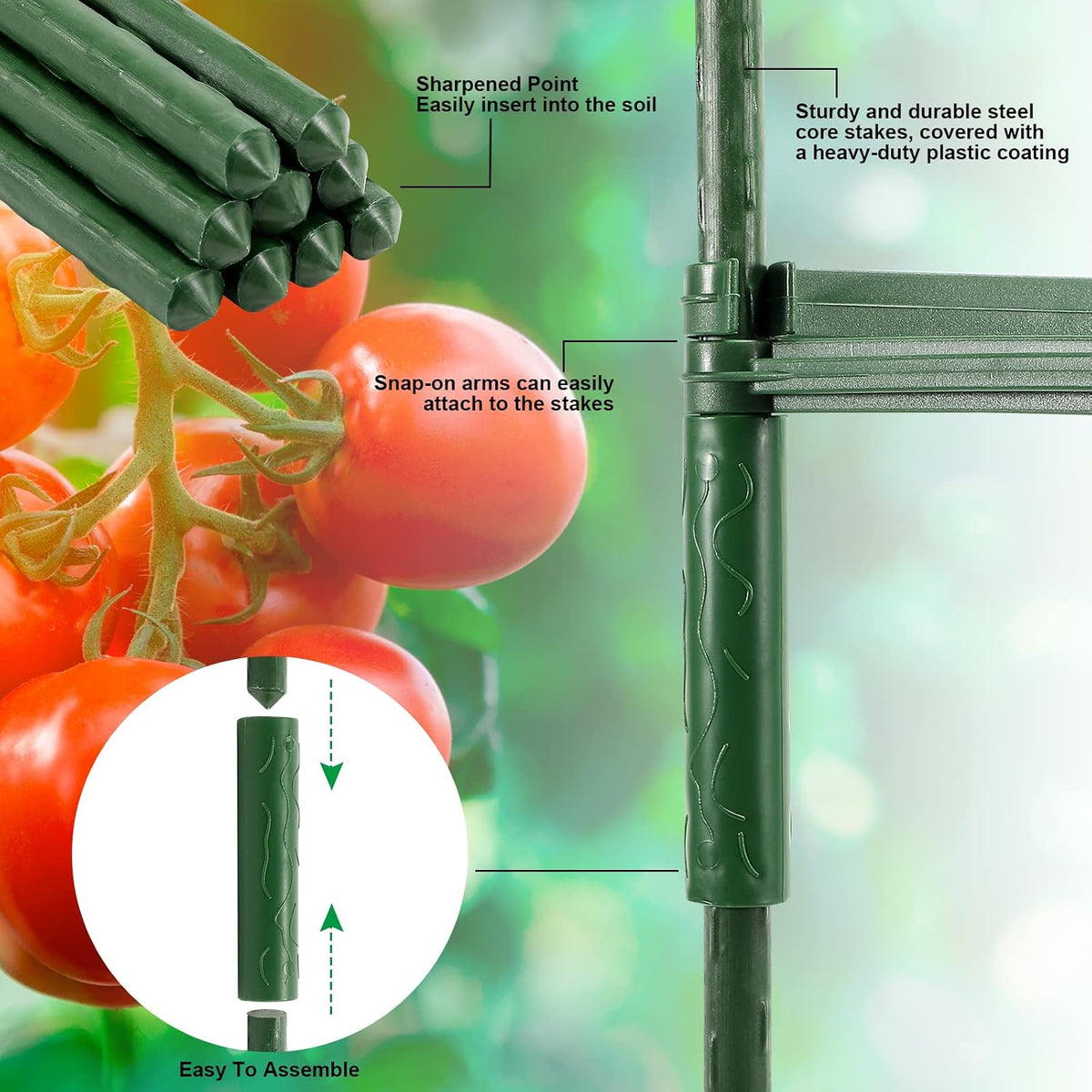 Garden Mesh Netting Kit with Hoops and Clips, 8 x 26 ft