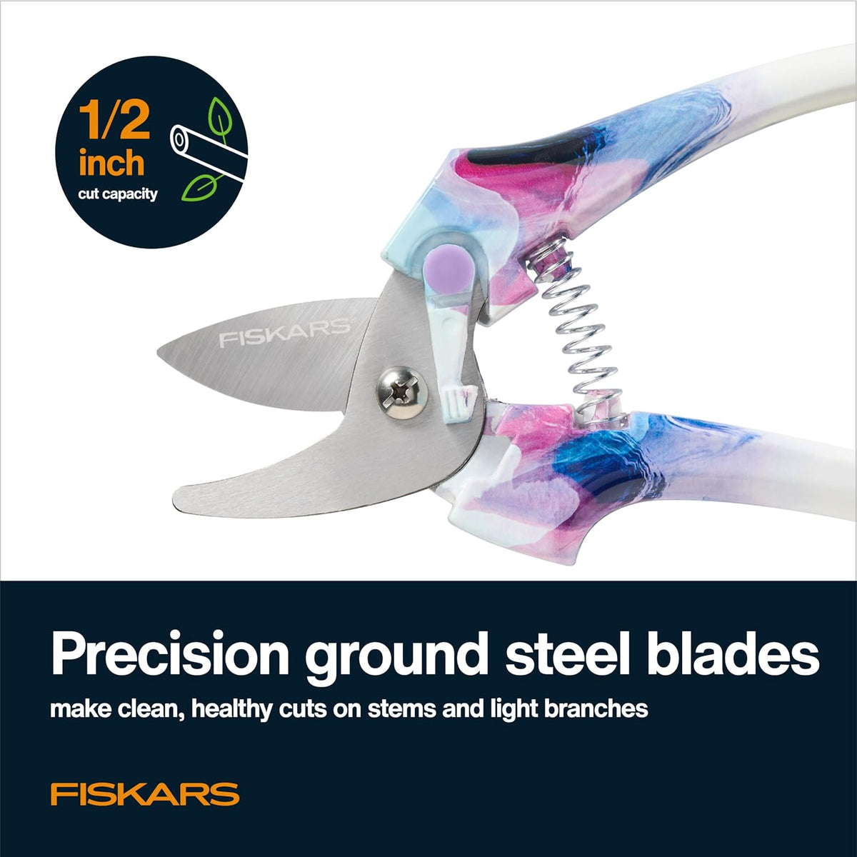 Fiskars Bypass Pruning Shears, 5/8 in