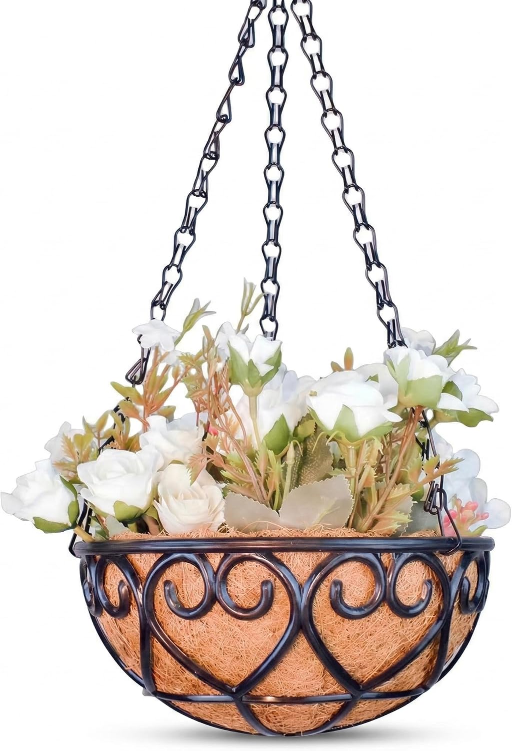 Hanging Baskets with Coconut Liners, 2 Pack, 30 cm