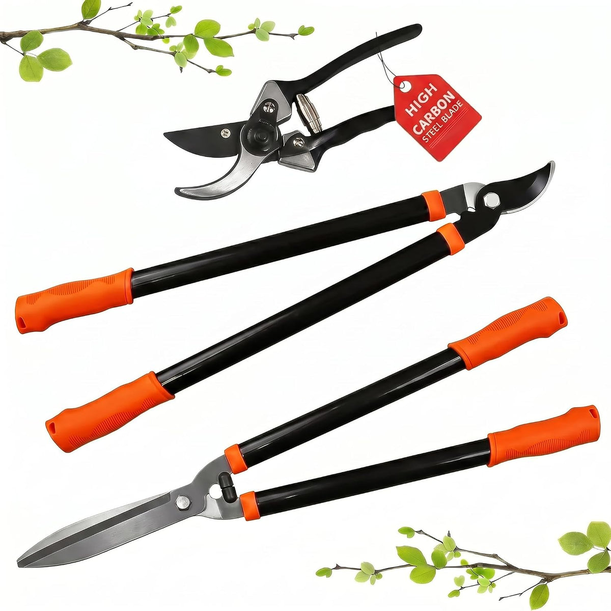 Garden Pruning Shears Set, 3 Piece
