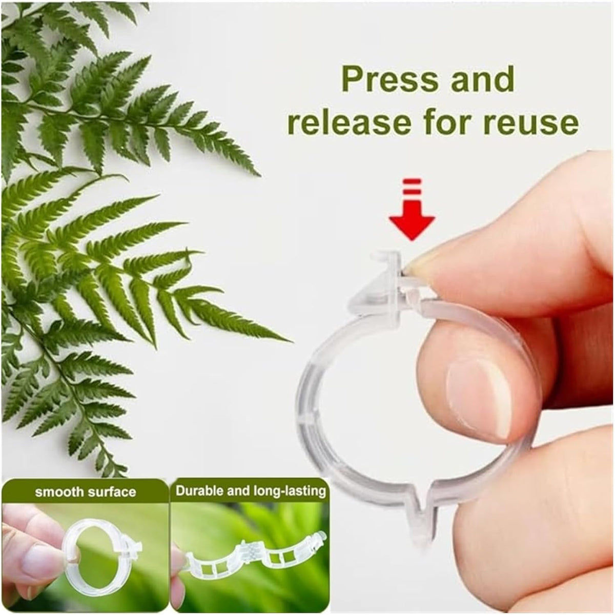 Reusable Plant Support Clips