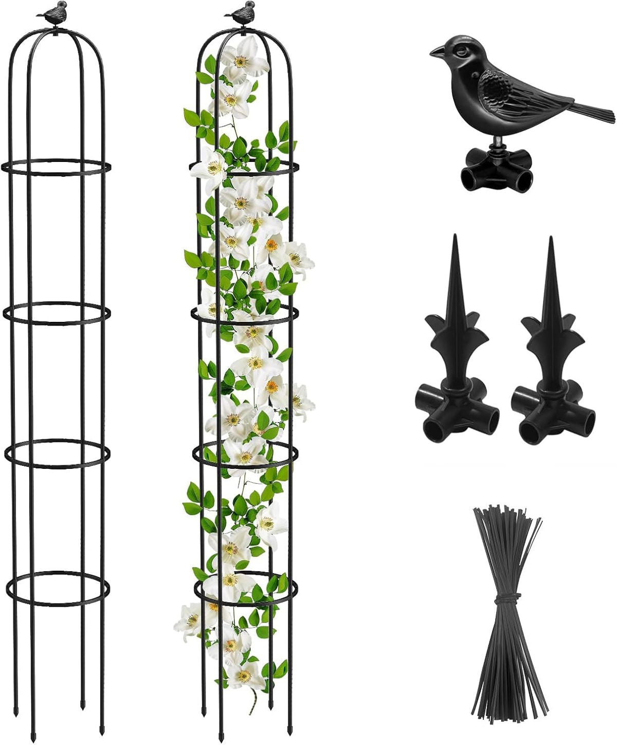 Garden Obelisk Trellis, 2 Pack, 189 x 27 cm