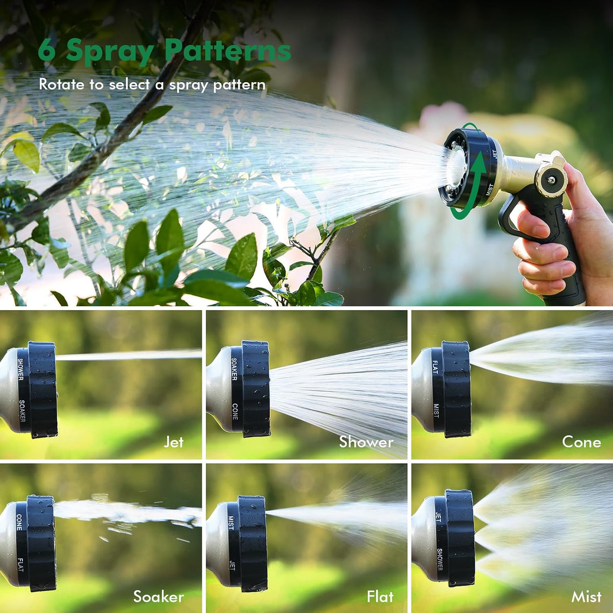 RESTMO Metal Garden Hose Spray Gun