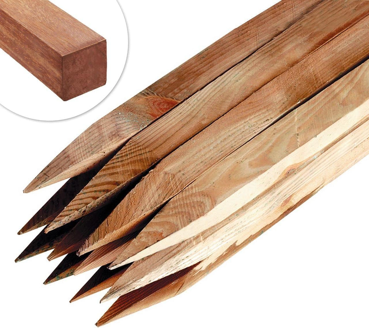 Circle of Trust Wooden Garden Stakes, 10 Pack, 30 cm