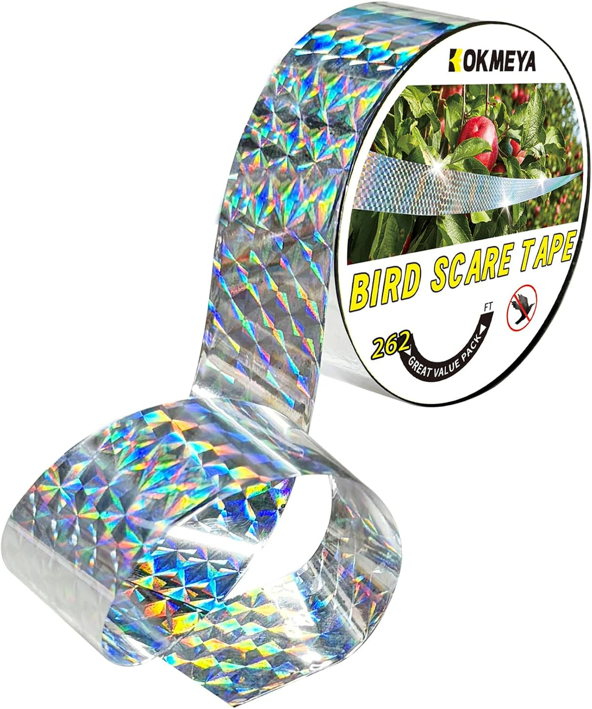 Double-Sided Reflective Bird Scare Tape, 80 m