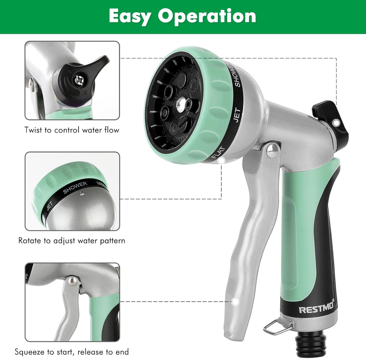 RESTMO Garden Hose Nozzle