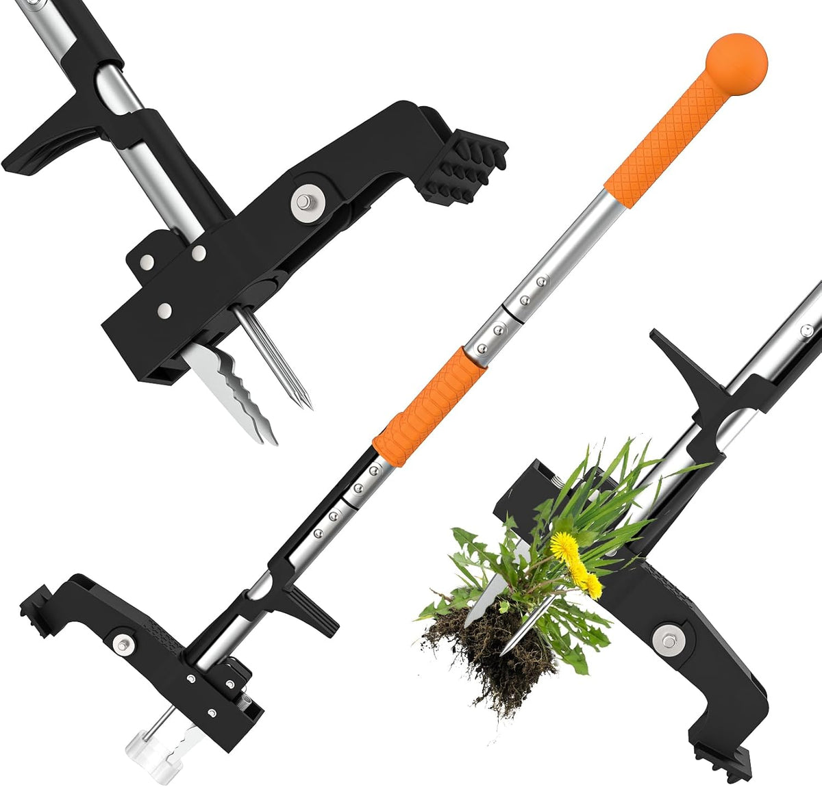 Stand-Up Weed Puller with Long Handle