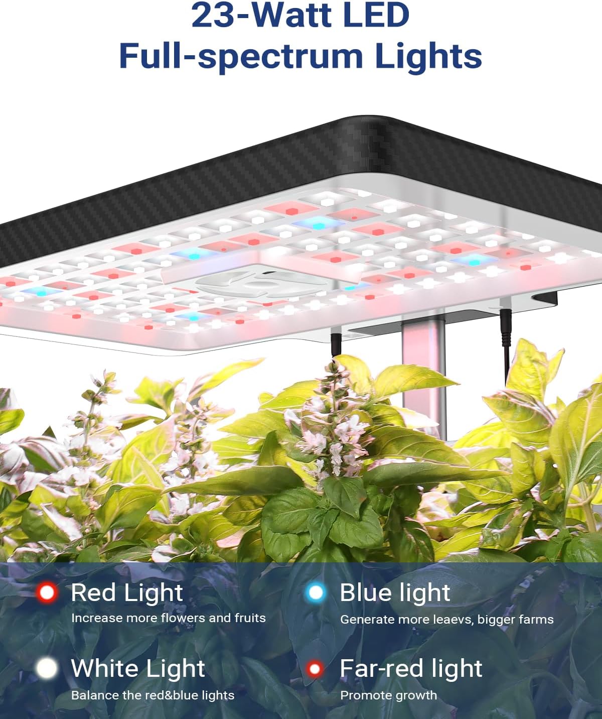 iDOO 12-Pod Hydroponic Growing System with LED Light