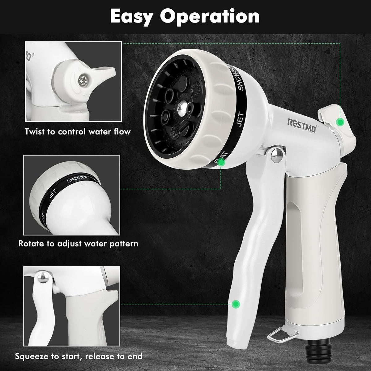 RESTMO Garden Hose Nozzle