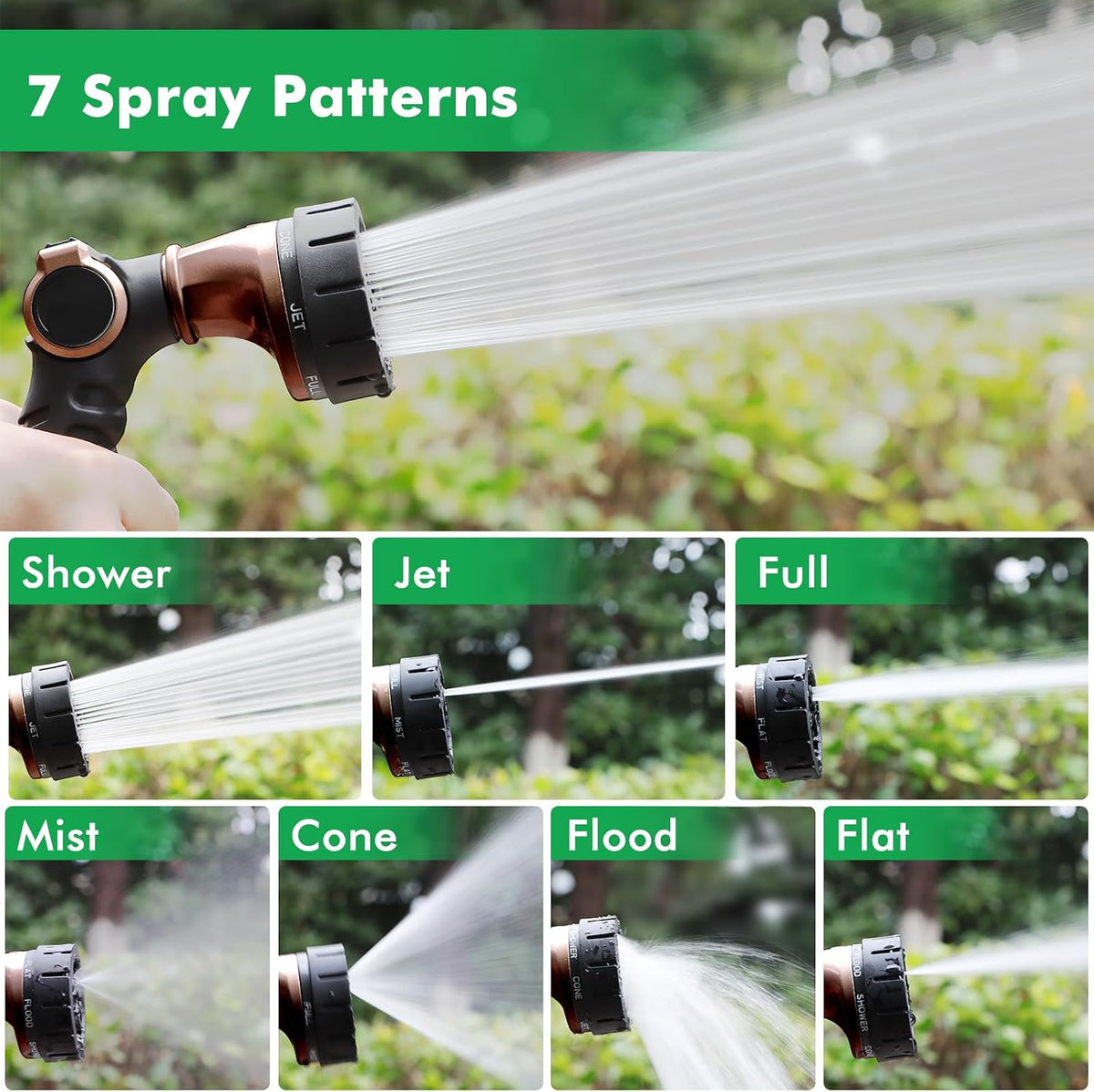 RESTMO Metal Garden Hose Spray Gun