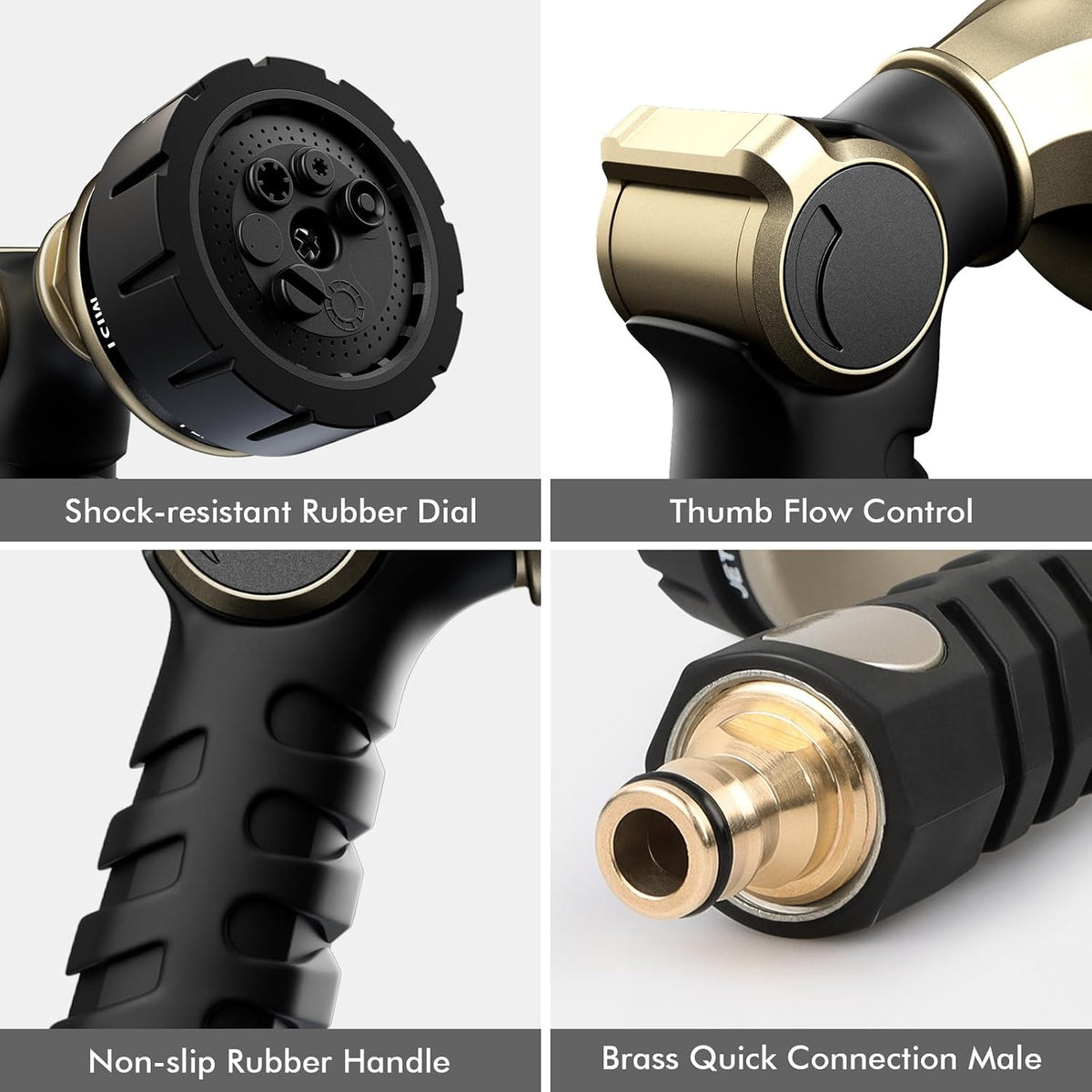 RESTMO Metal Garden Hose Spray Gun
