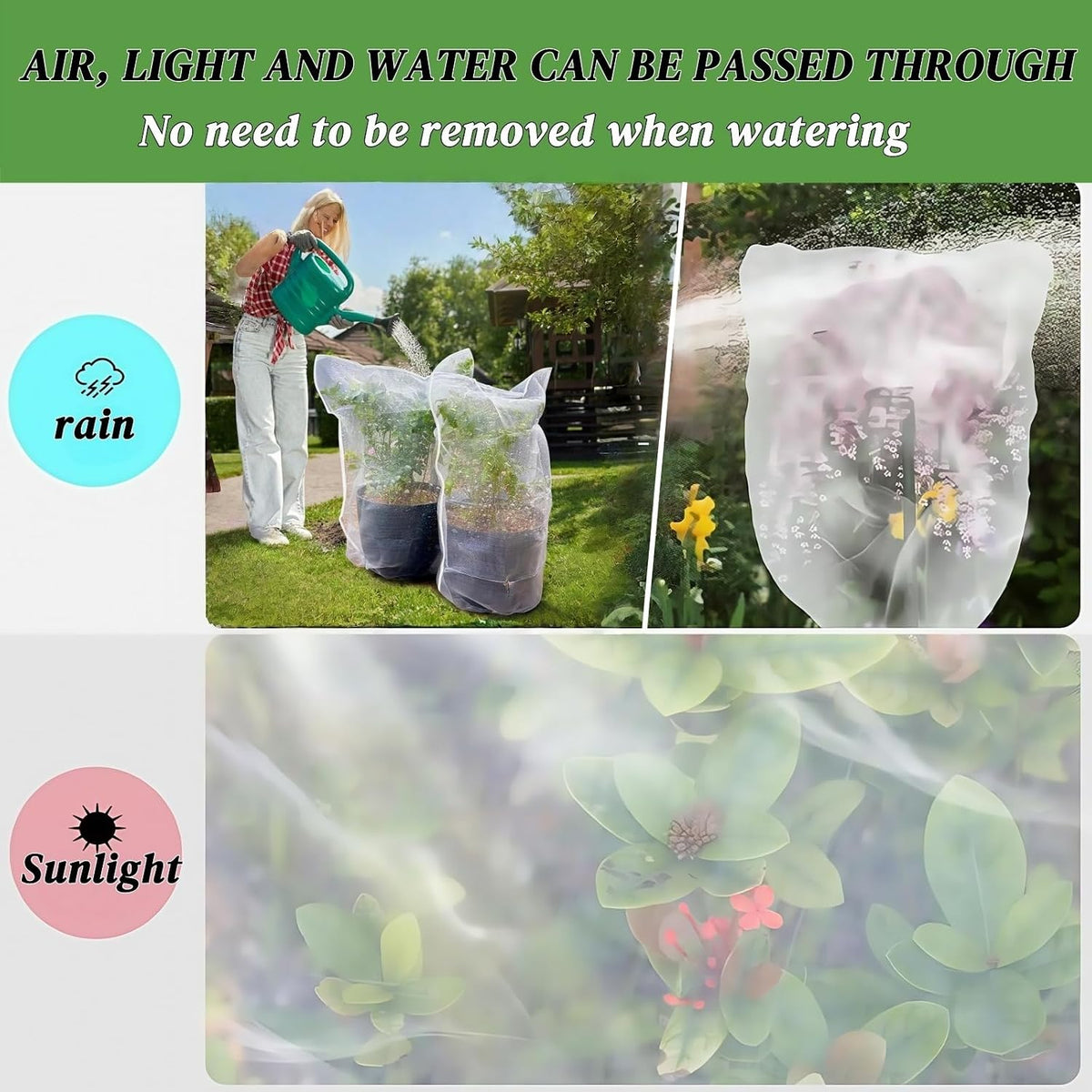 Fruit Tree Netting, 2 Pack, 8 x 6 ft