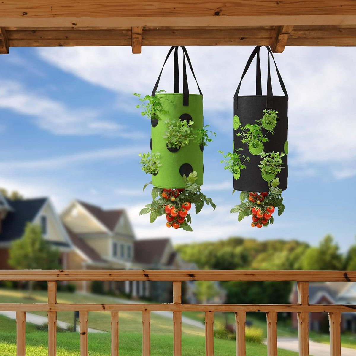 Upside-Down Tomato and Herb Planters, 2 Pack