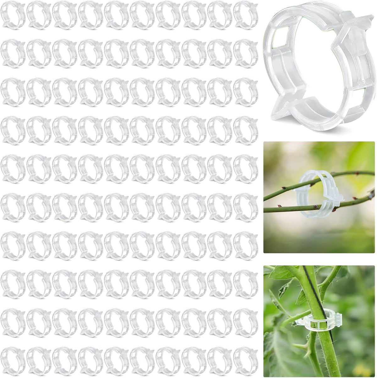 Plant Support Clips, 100 Pack
