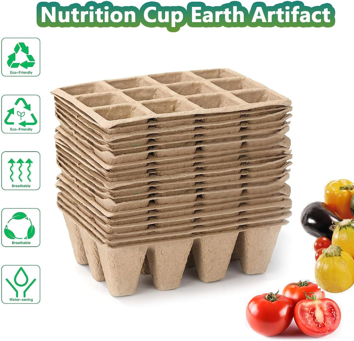 Seed Starter Trays, 20 Pack, 240 Cells