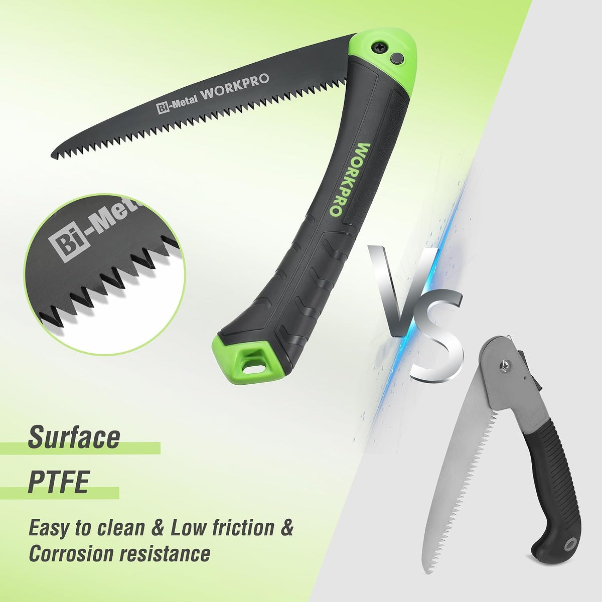 WORKPRO Folding Pruning Saw, 180 mm