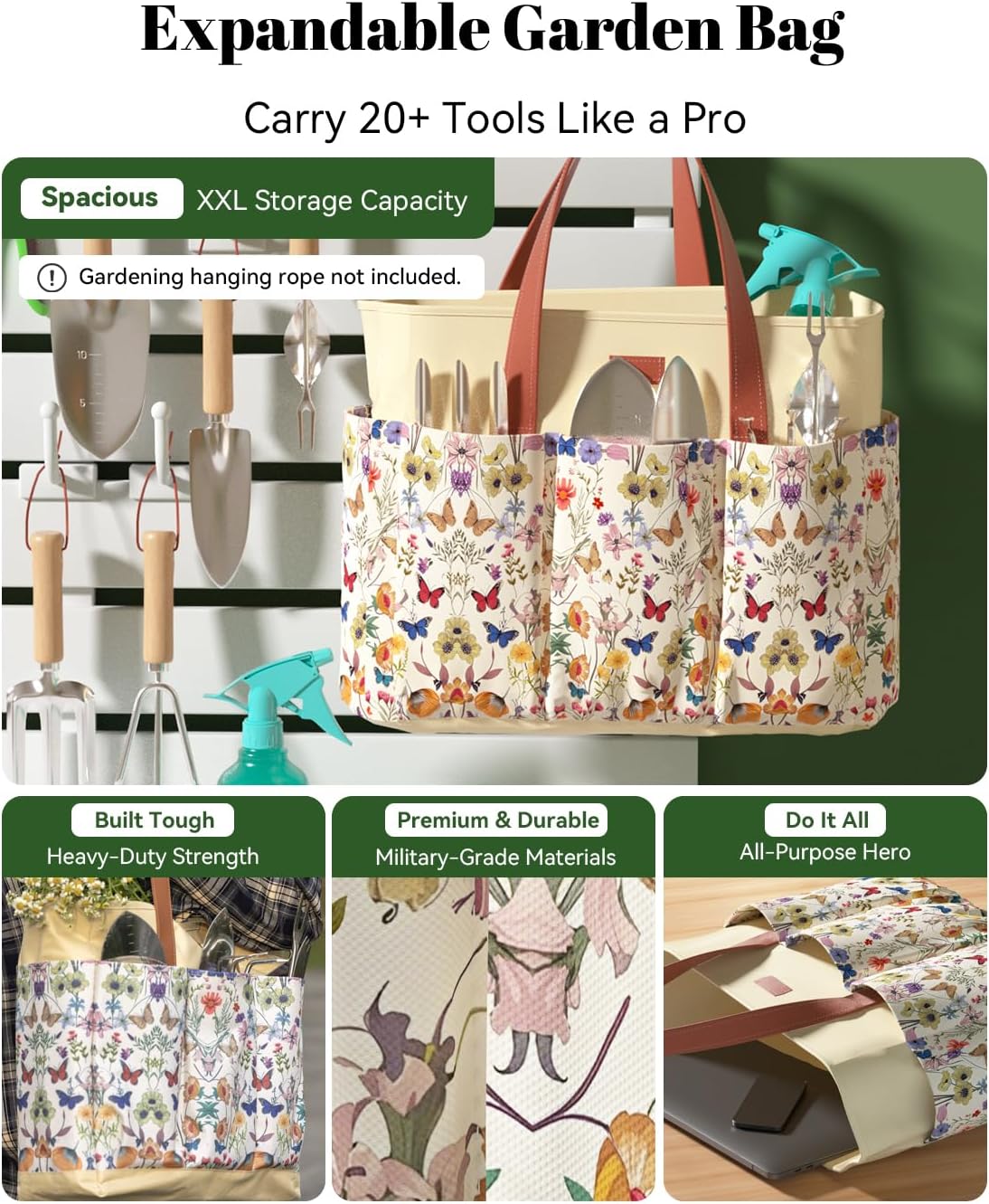 VerdantVibes Garden Tool Set, 9 Piece