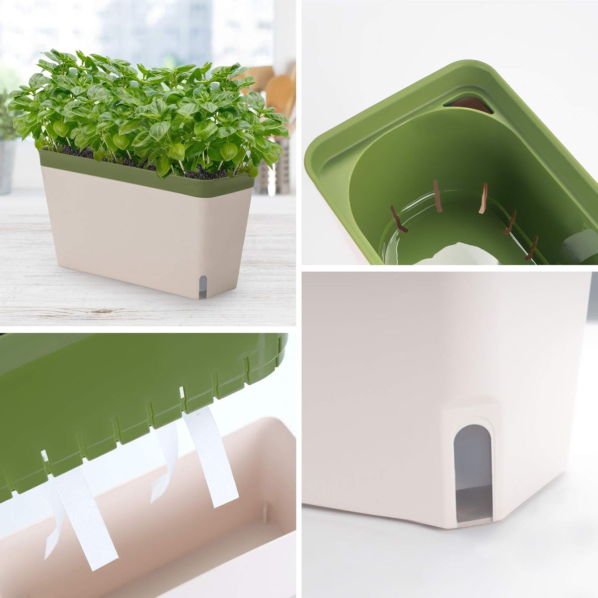 Amazing Creation Large Self-Watering Window Planters, 3 Pack