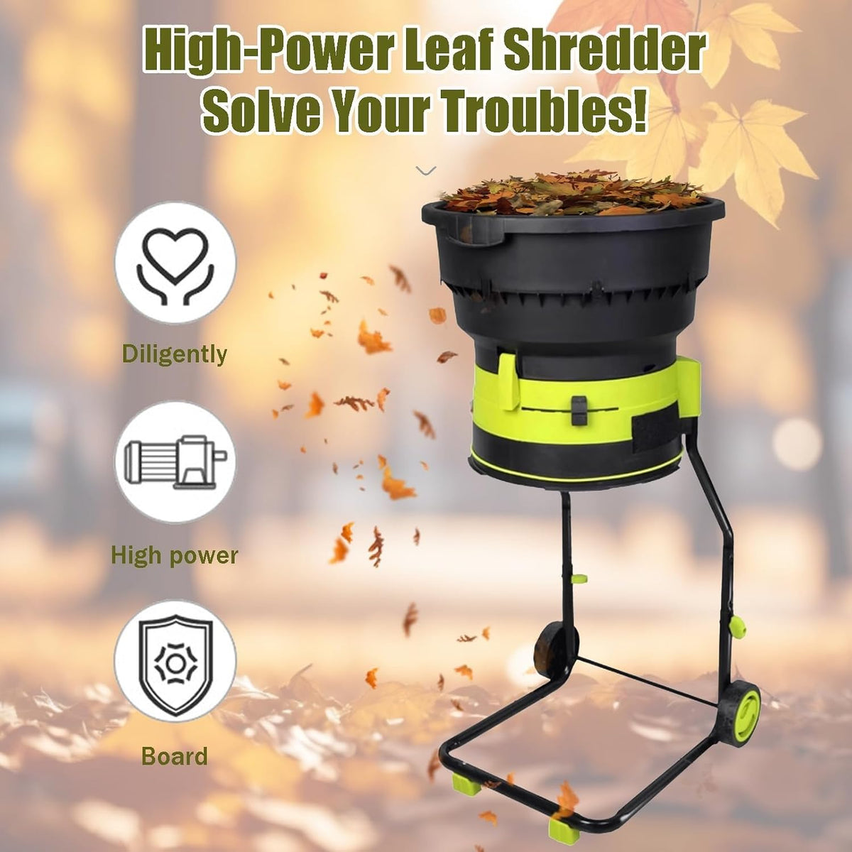 Electric Leaf Mulcher, 2500 W, 20 m Cord