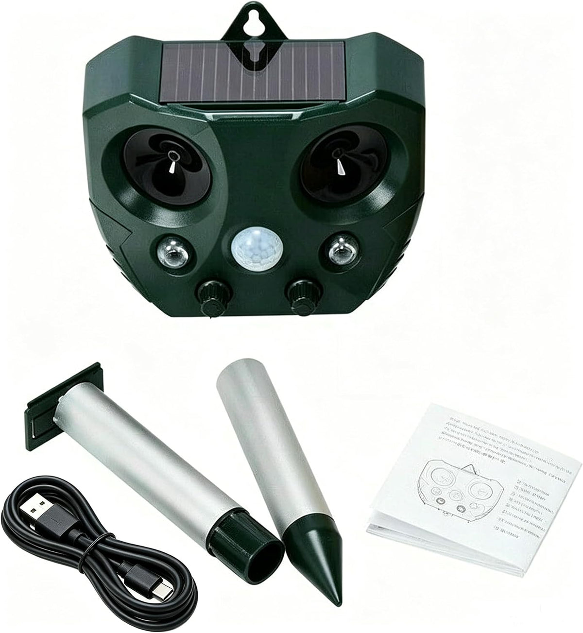 Solar Ultrasonic Animal Repeller, 5000 sq ft