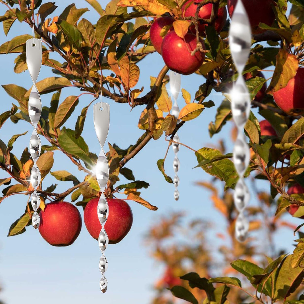 Reflective Bird Wind Scare Rods, 12-inch, 12 Pack