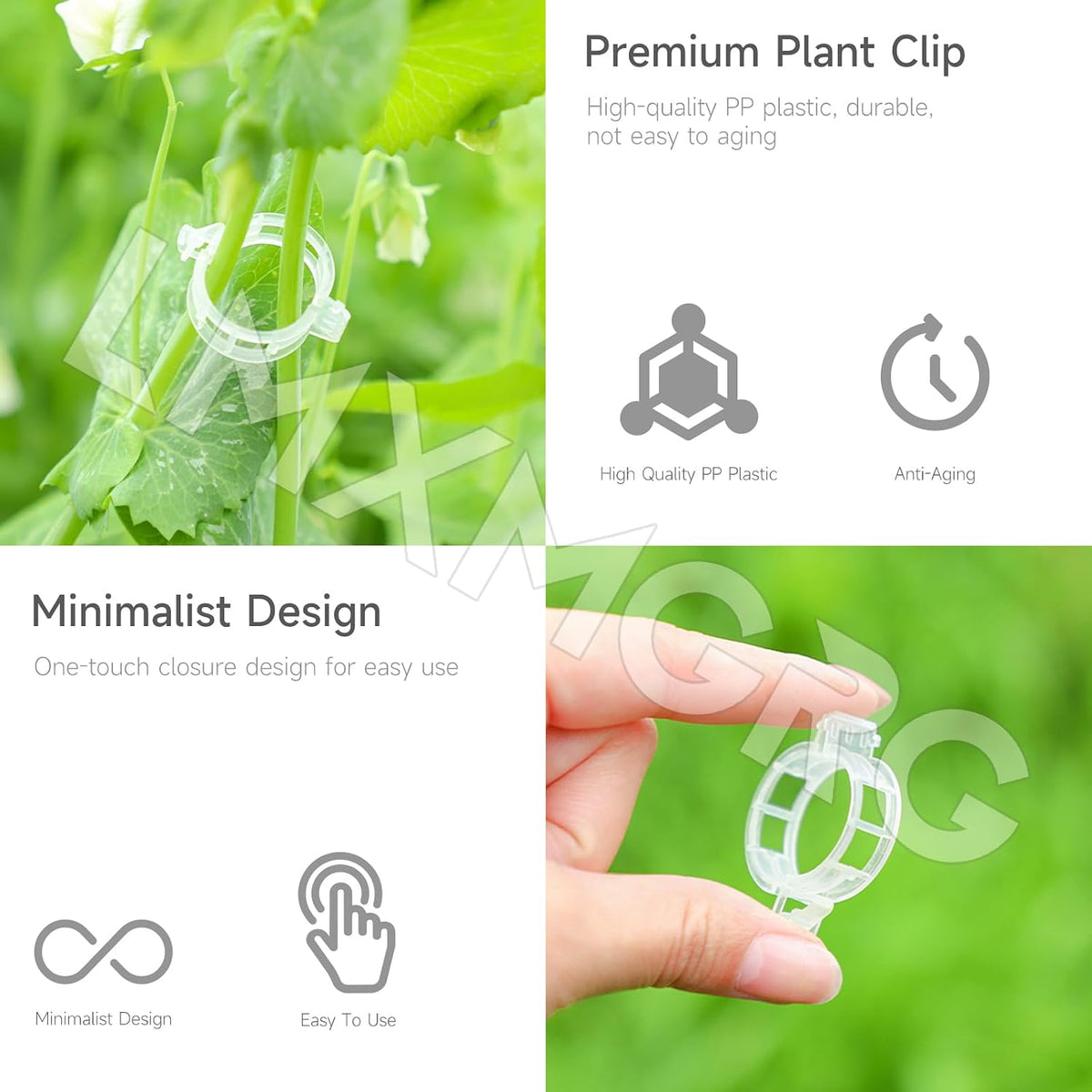 Plant Support Clips, 100 Pack