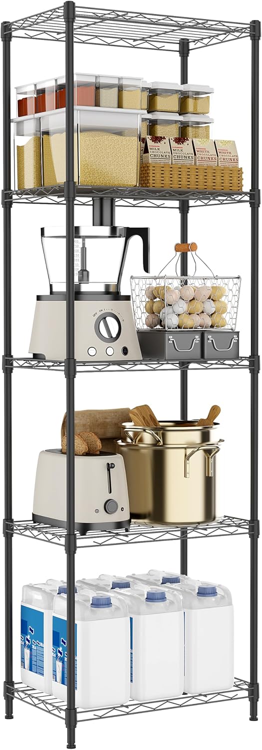 MZG Wire Storage Shelving Unit, 5 Tier