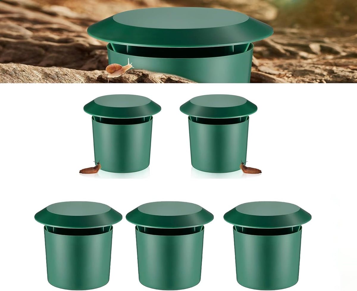 Qualirey Beer Slug Traps, 5 Pack, 11.3 x 9.5 cm