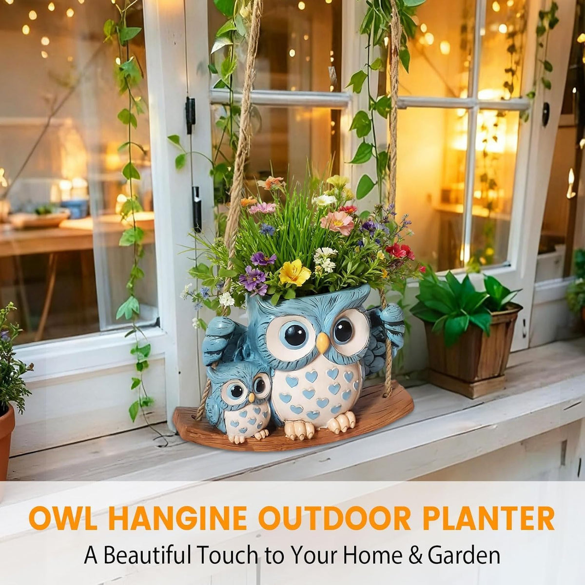 Owl Hanging Planters