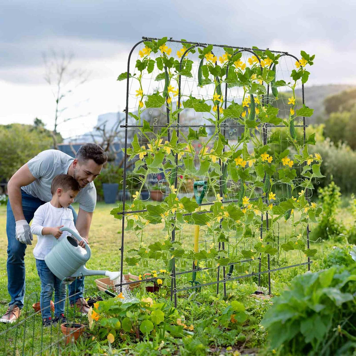 Costway Arched Garden Trellis, 1.8 x 1.8 m