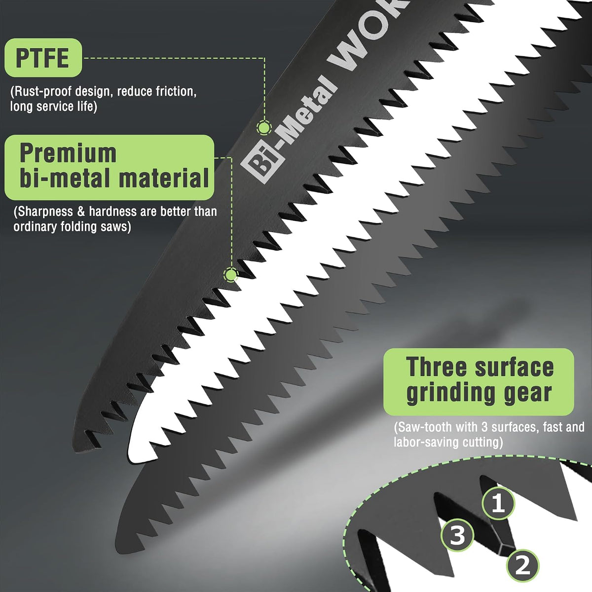 WORKPRO Folding Pruning Saw, 180 mm