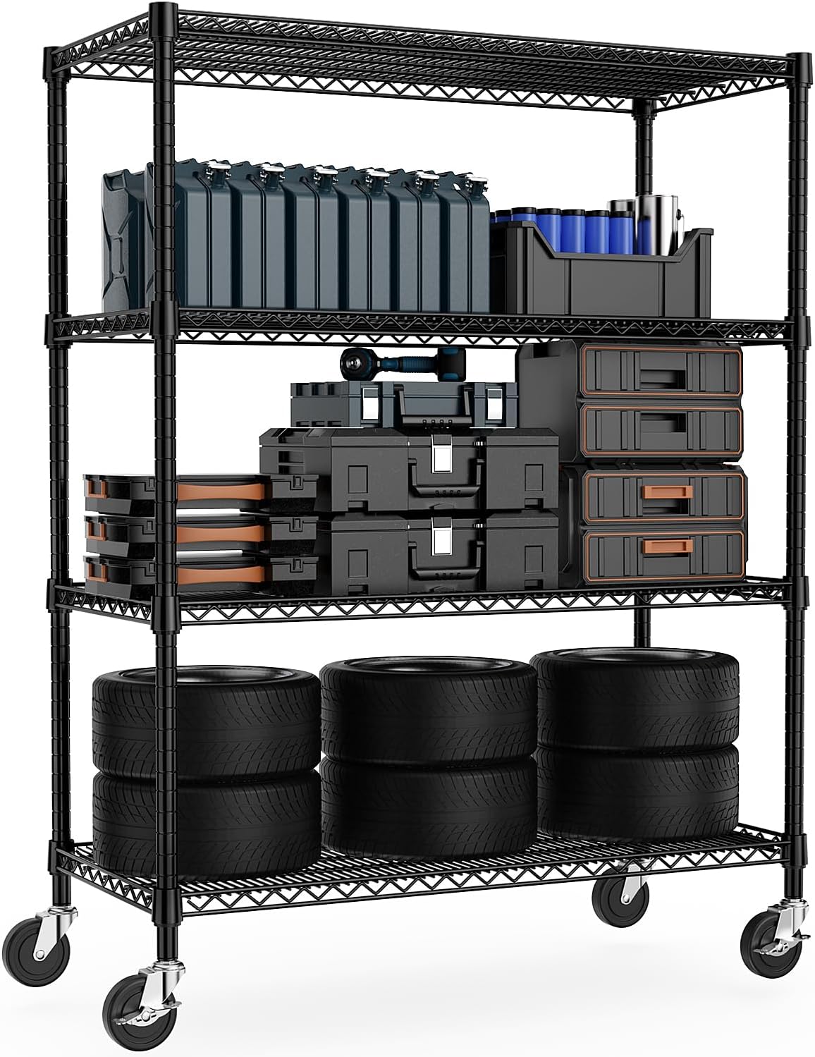 MZG Wire Storage Shelving Unit, 5 Tier
