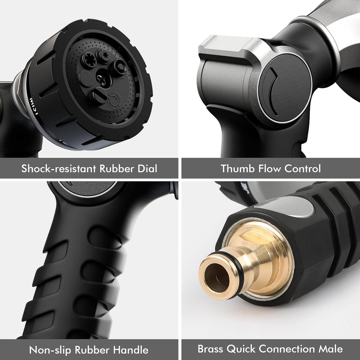 RESTMO Metal Garden Hose Spray Gun