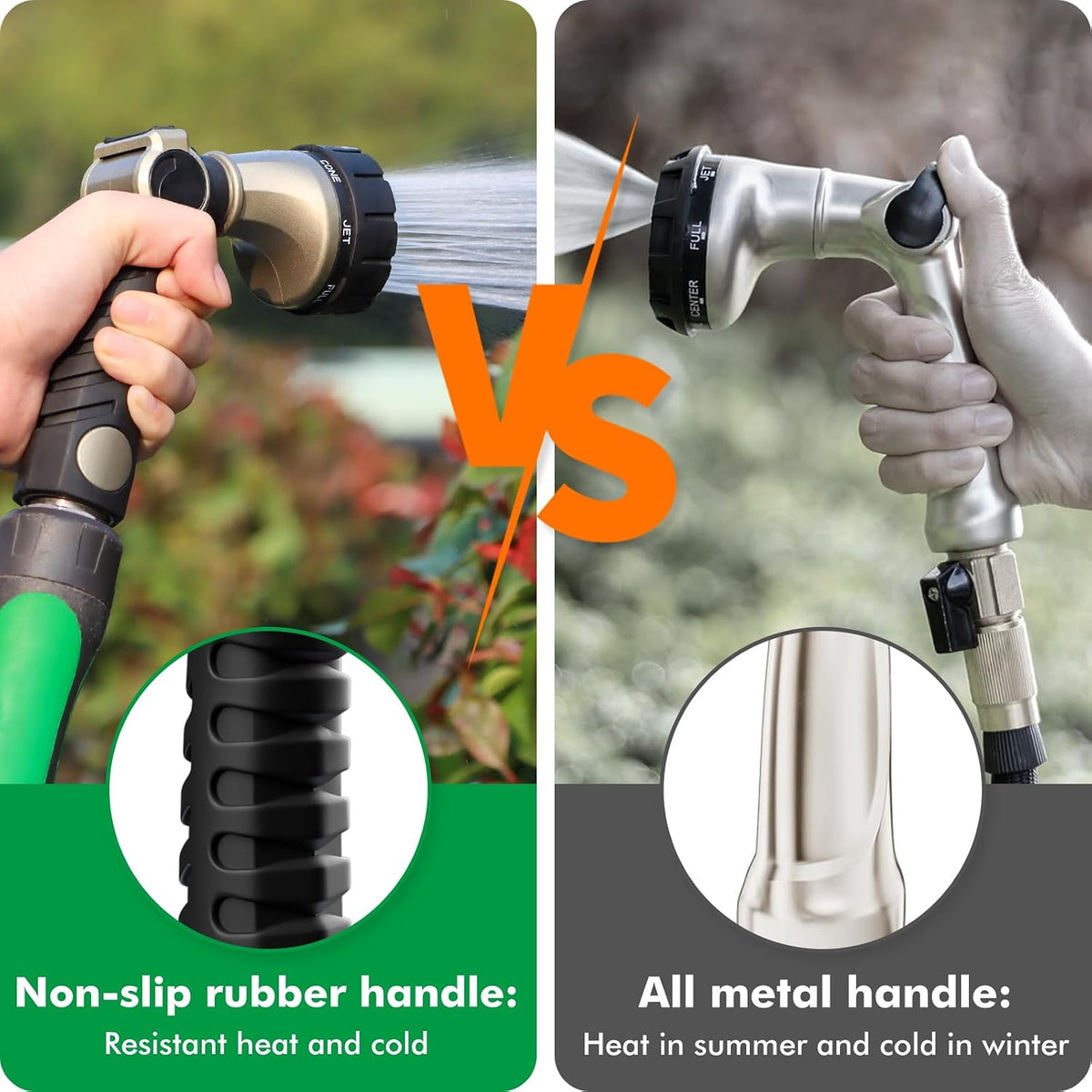 RESTMO Metal Garden Hose Spray Gun