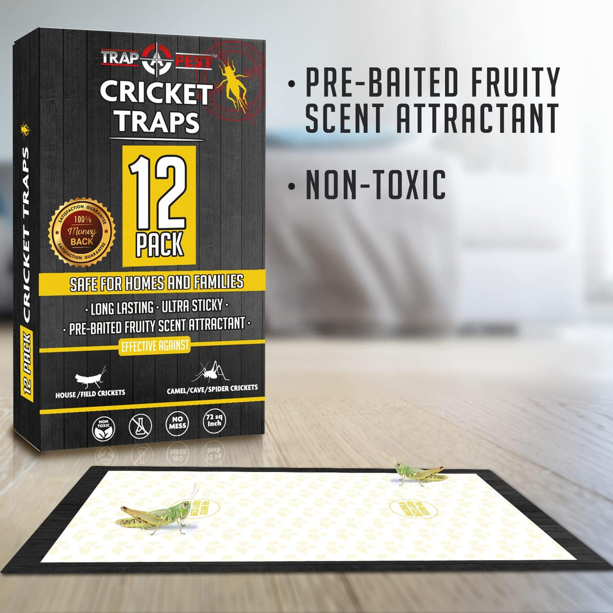 Trap a Pest Cricket Traps, 12 Pack
