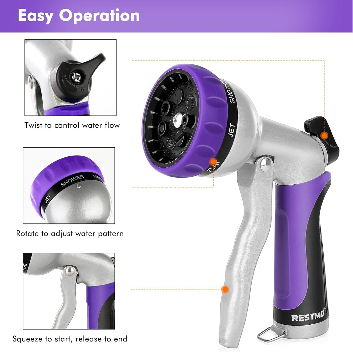 RESTMO Garden Hose Nozzle