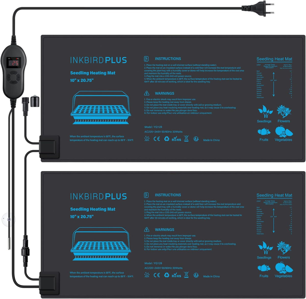 INKBIRDPLUS Seedling Heat Mat with Thermostat