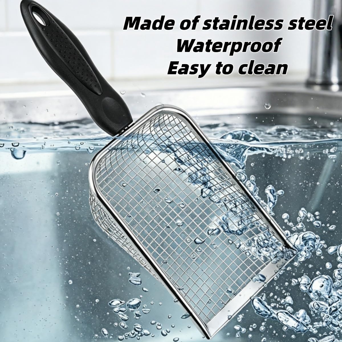 Stainless Steel Soil Sifters with Handles, 2 Pack