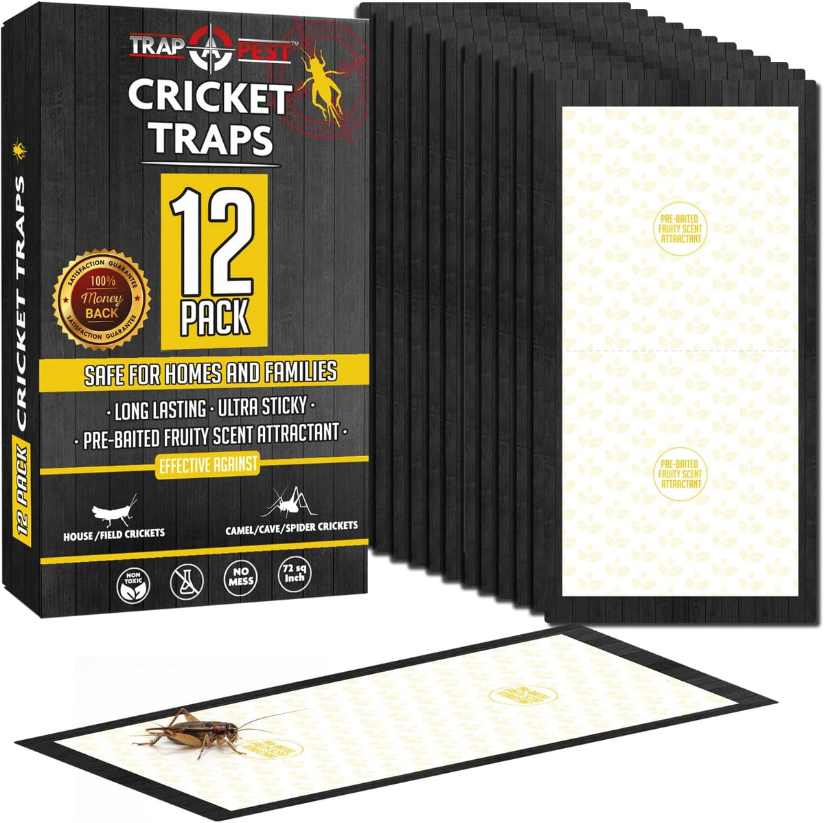 Trap a Pest Cricket Traps, 12 Pack