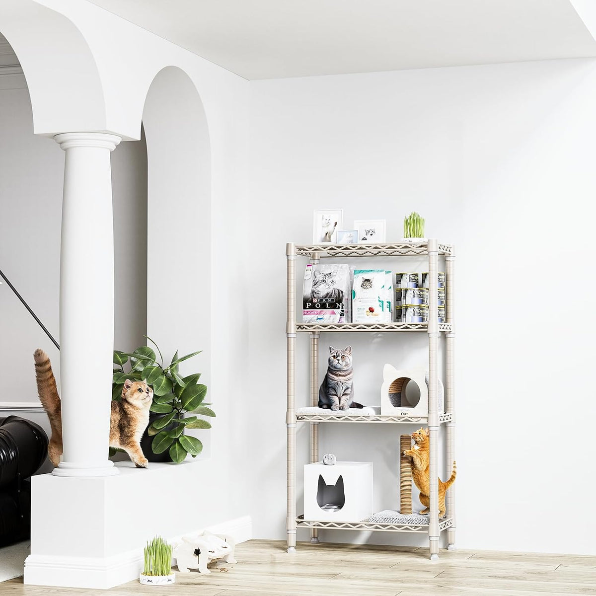 MZG Wire Storage Shelving Unit, 5 Tier
