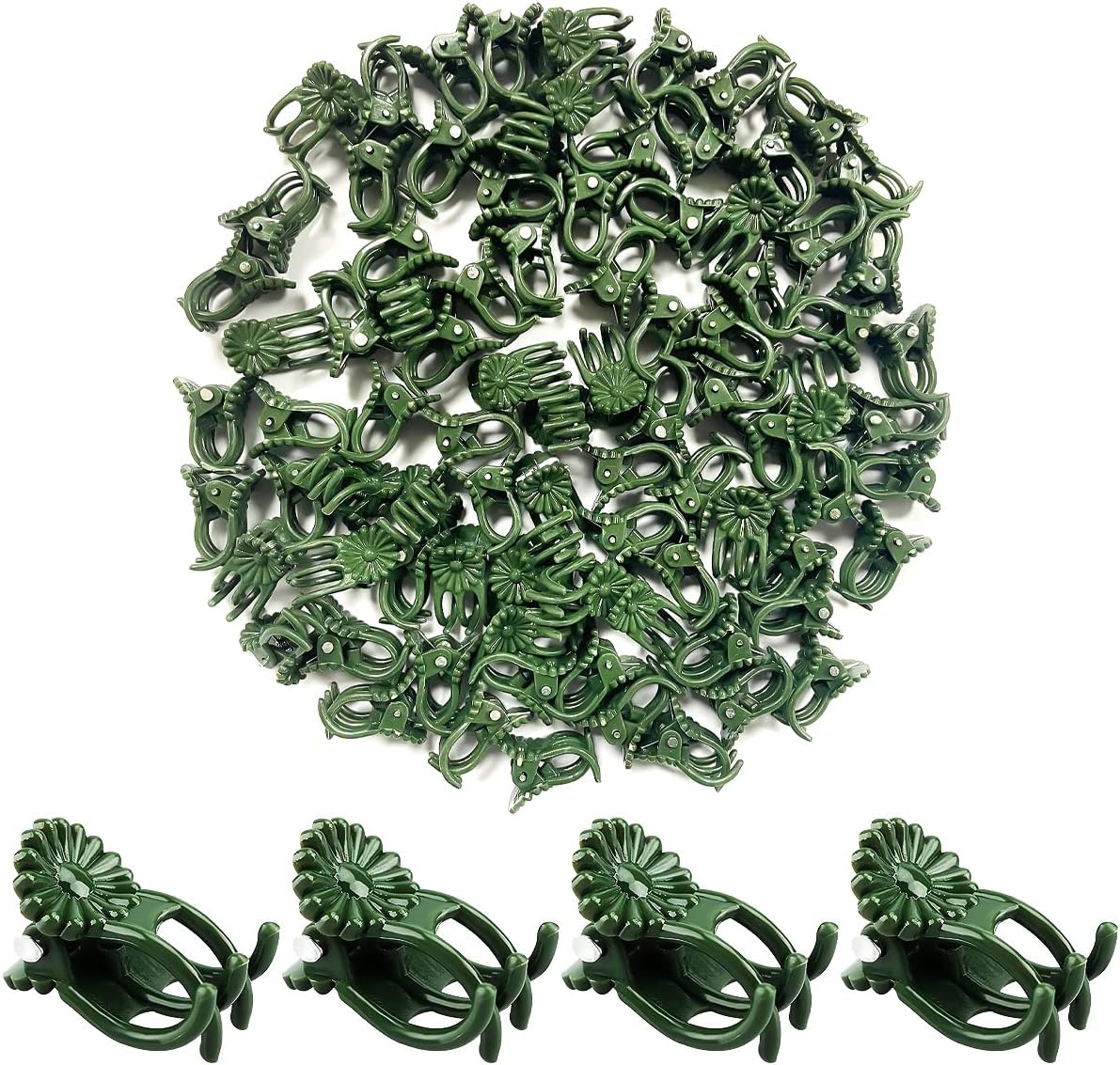 Green Orchid Support Clips, 100 Pack