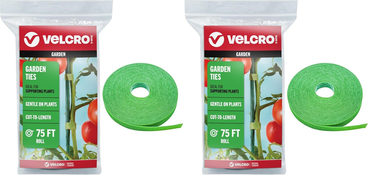 Velcro Brand Adjustable Plant Ties, 75 ft