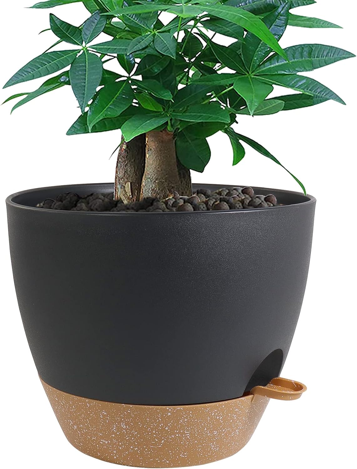 UOUZ Self-Watering Pots, 12 in, Black