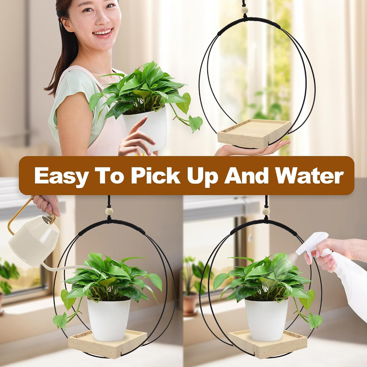 Hanging Plant Holders, 2 Pack