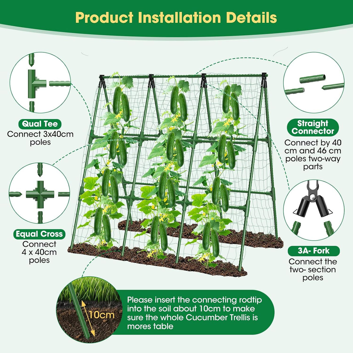 A-Frame Plant Trellis, 130 x 135 cm