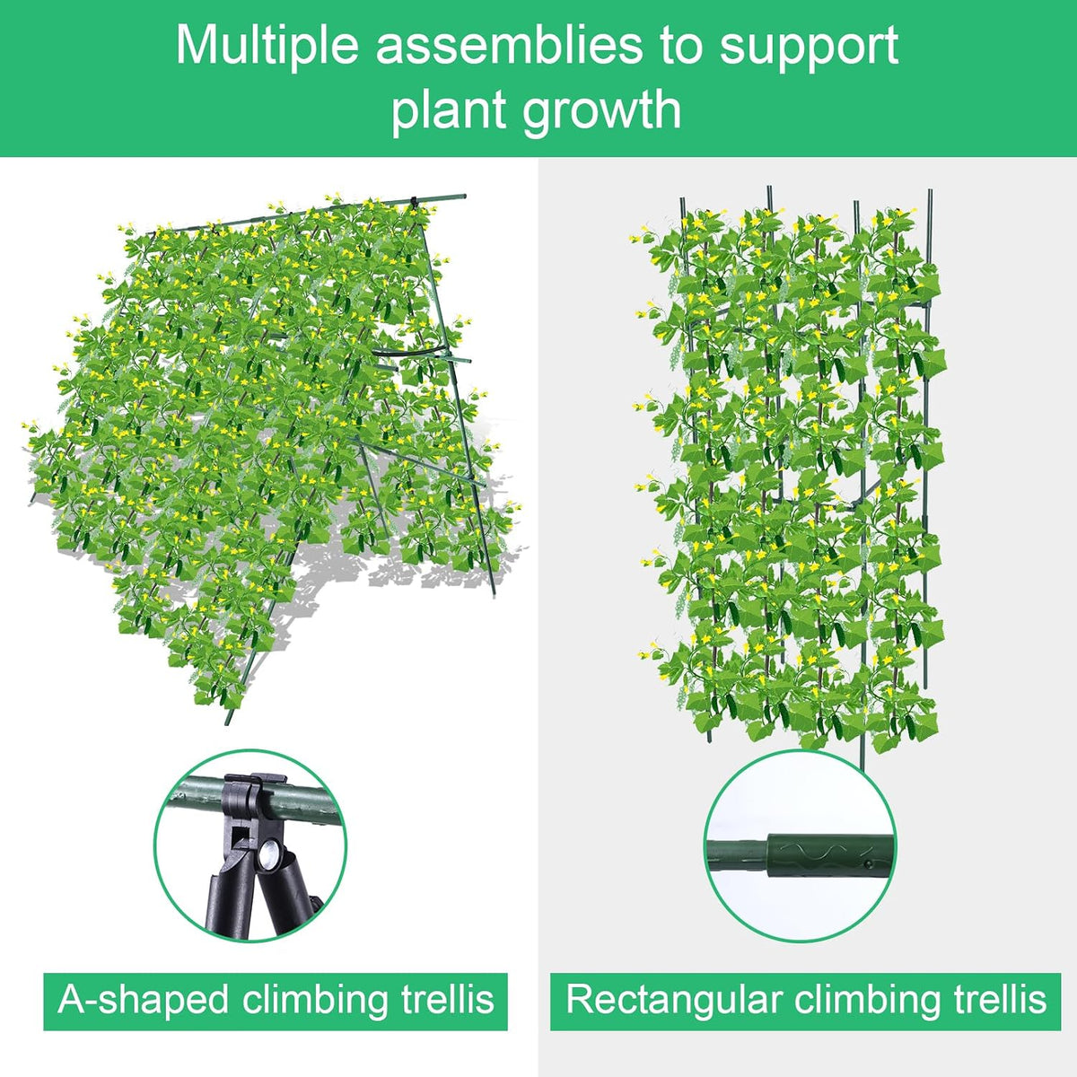 Garden Mesh Netting Kit with Hoops and Clips, 8 x 26 ft