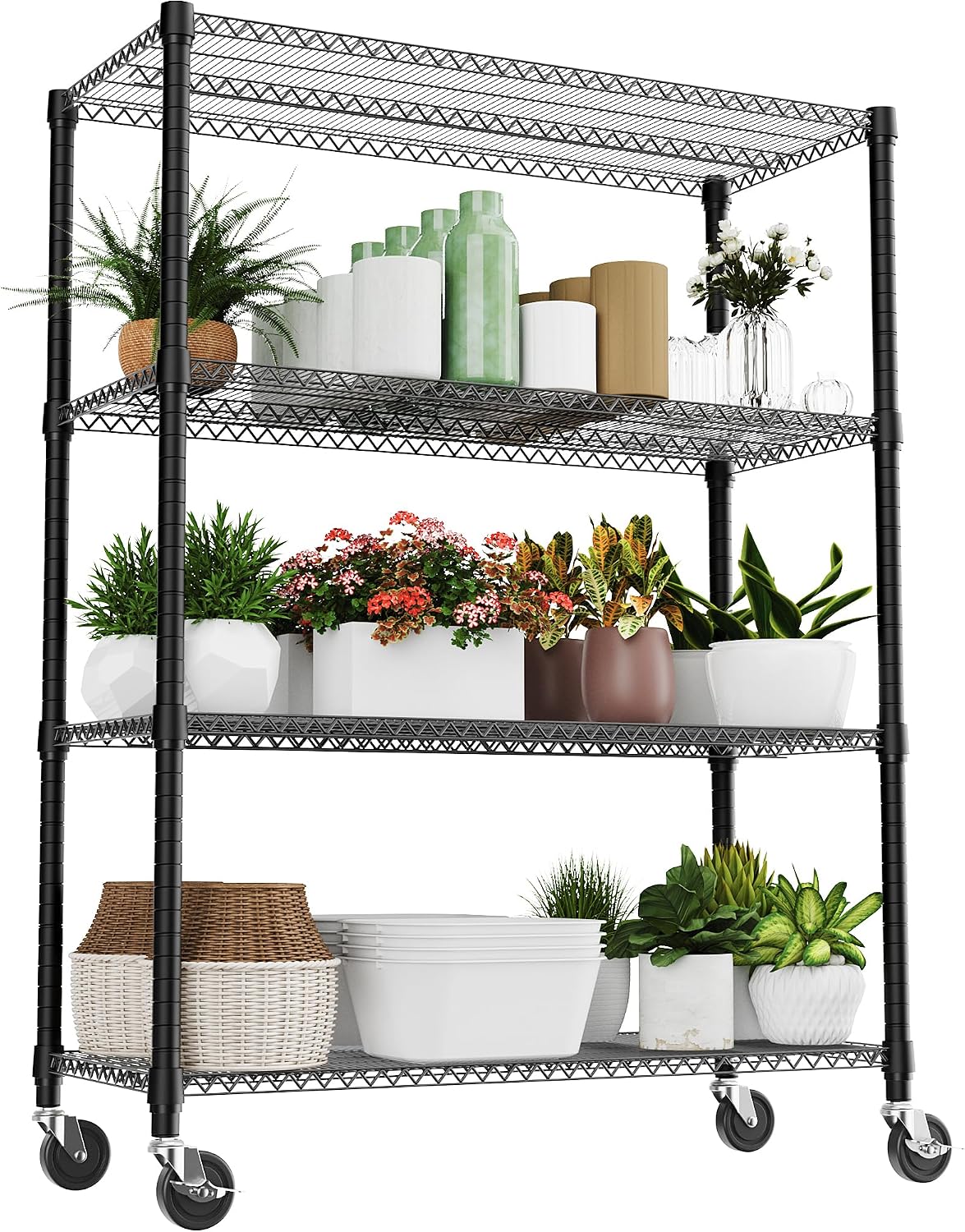MZG Wire Storage Shelving Unit, 5 Tier